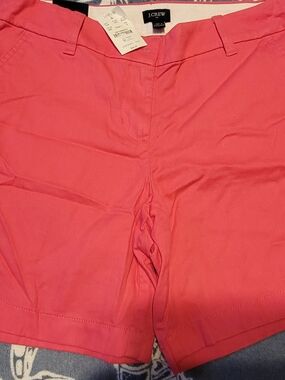 J. Crew Coral Pink Cotton Shorts
